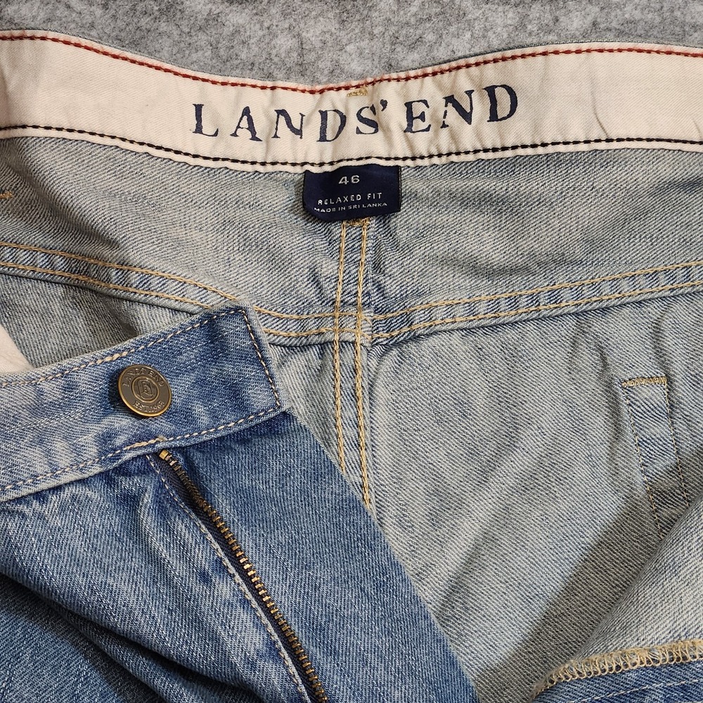 Lands End Jeans Men's 46x26 Blue Regular Straight